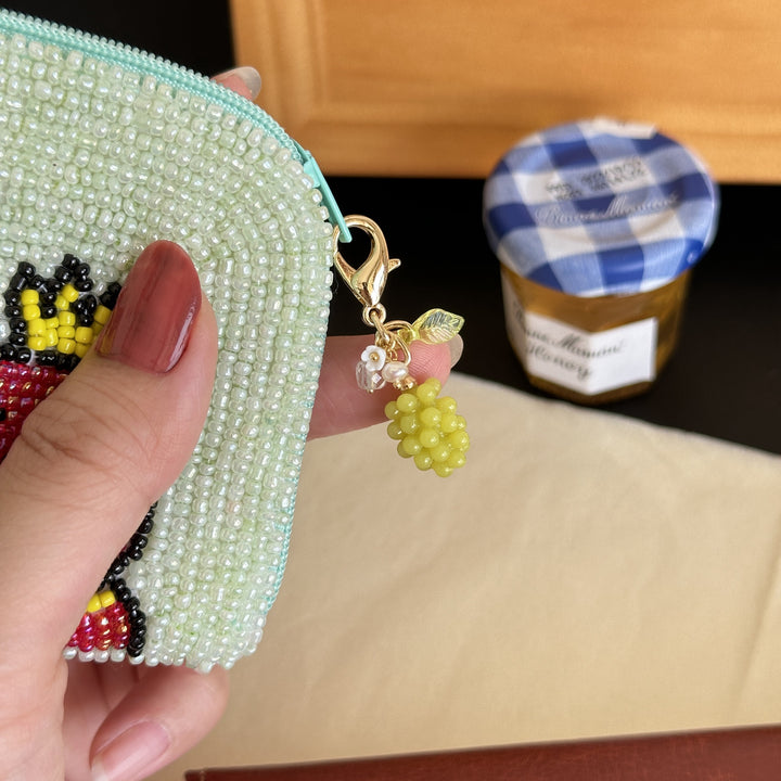 Grape Lobster Clasp Keychain