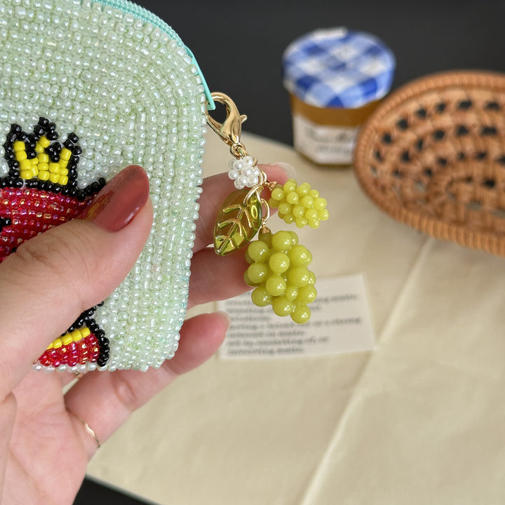 Grape Lobster Clasp Keychain