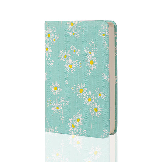 Green Daisy Lined & Blank Notebook - A6