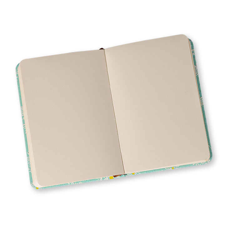 Green Daisy Lined & Blank Notebook - A6