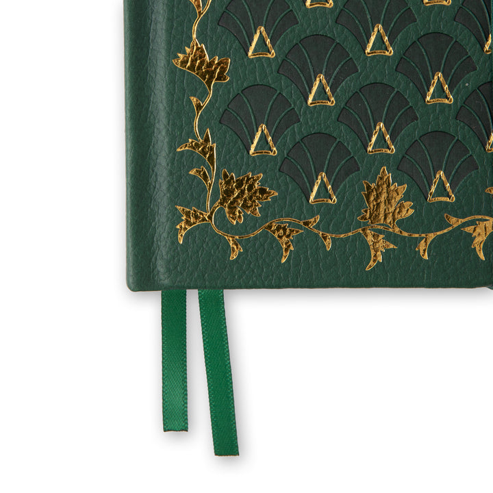 A6 Green Field Dot Grid Notebook