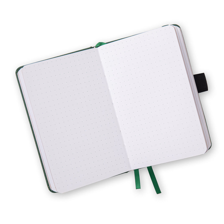 A6 Green Field Dot Grid Notebook