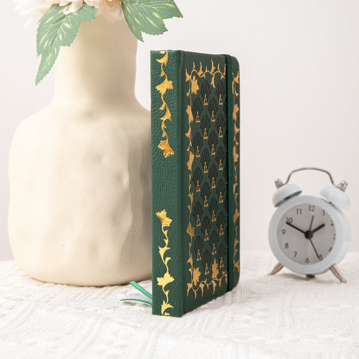 A6 Green Field Dot Grid Notebook