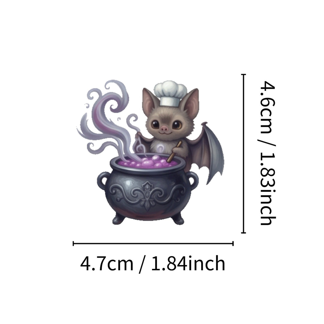 Halloween Bat Stickers - 50 Pcs