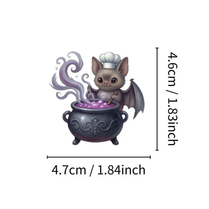 Halloween Bat Stickers - 50 Pcs