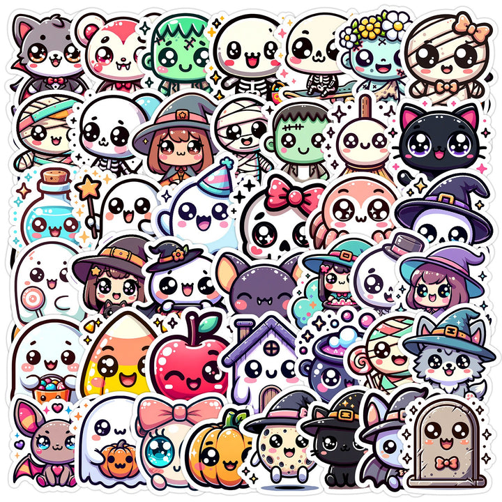 Halloween Cute Stickers - 50 Pcs