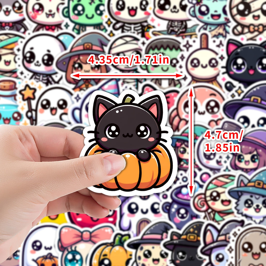 Halloween Cute Stickers - 50 Pcs