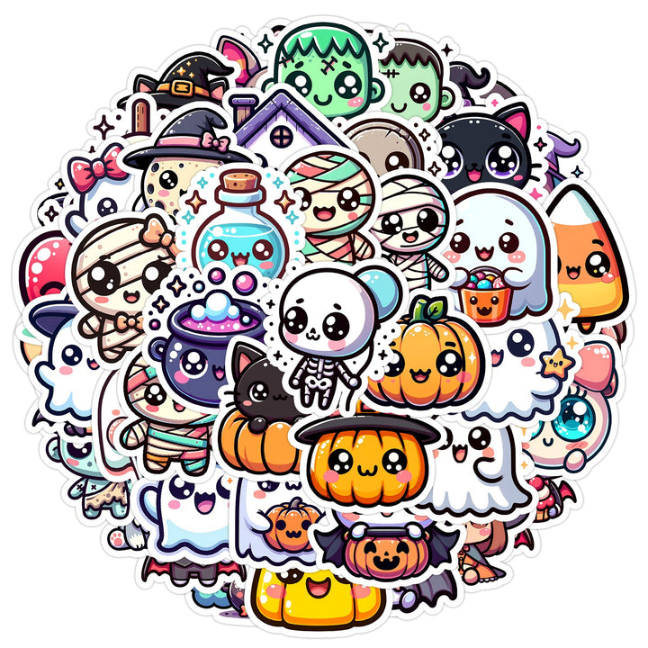 Halloween Cute Stickers - 50 Pcs