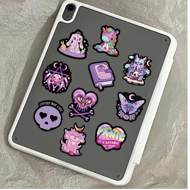 Halloween Gothic Magic Stickers - 56 Pcs