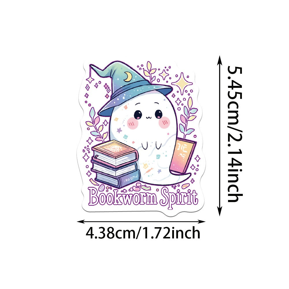 Halloween Magic Bookish Witch Ⅱ Stickers - 50 Pcs