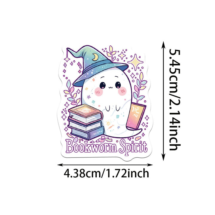Halloween Magic Bookish Witch Ⅱ Stickers - 50 Pcs