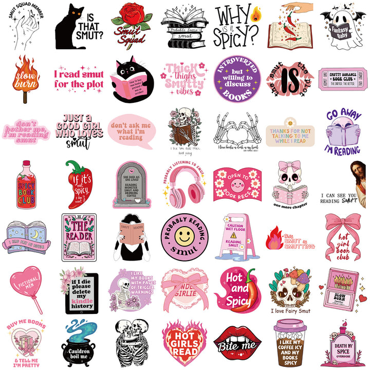 Halloween Magic Bookish Witch Ⅴ Stickers - 50 Pcs