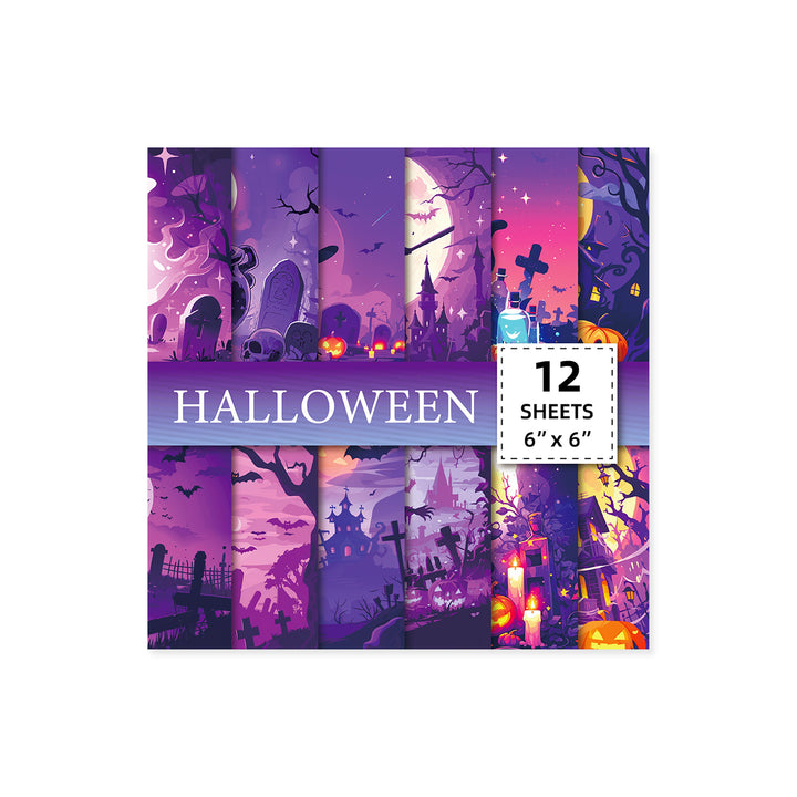Halloween Ⅱ Scrapbook Paper - 12 Sheets