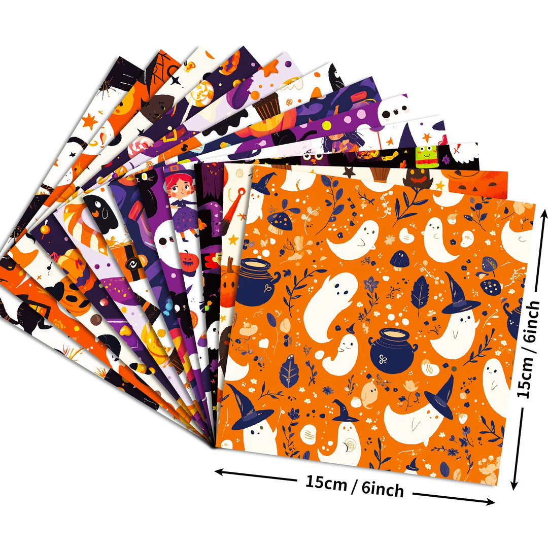 Halloween Ⅰ Scrapbook Paper - 12 Sheets