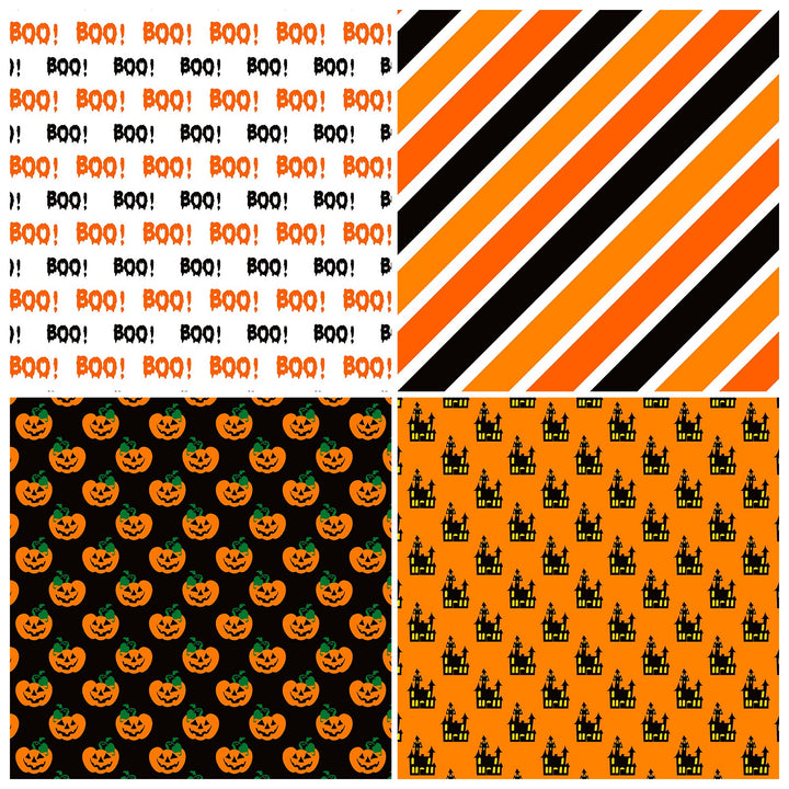 Halloween Ⅳ Scrapbook Paper - 12 Sheets