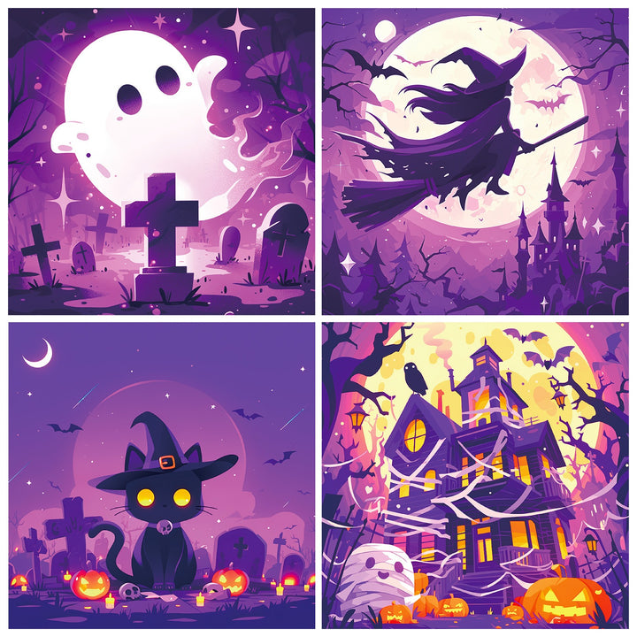 Halloween Ⅱ Scrapbook Paper - 12 Sheets