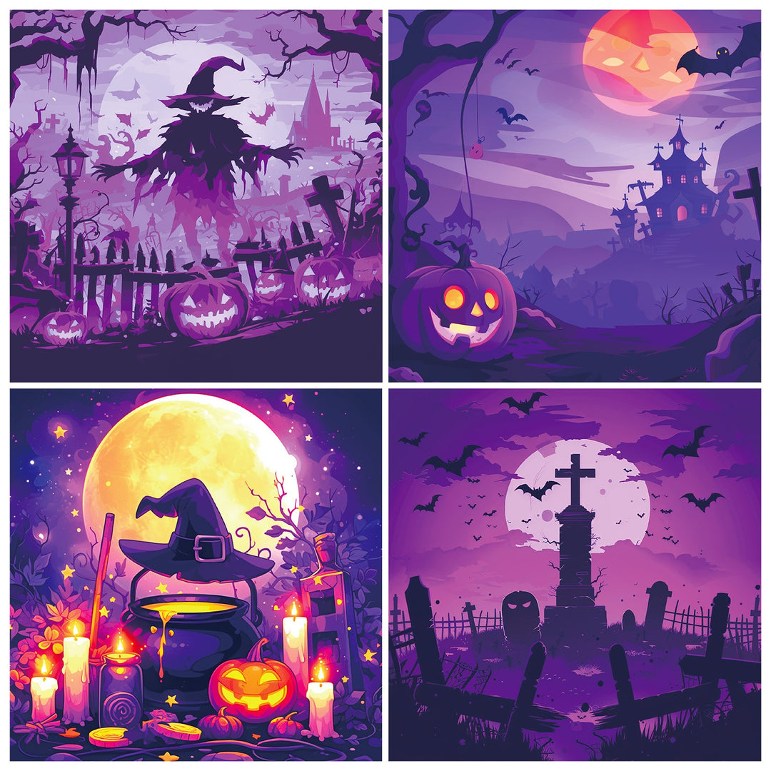 Halloween Ⅱ Scrapbook Paper - 12 Sheets