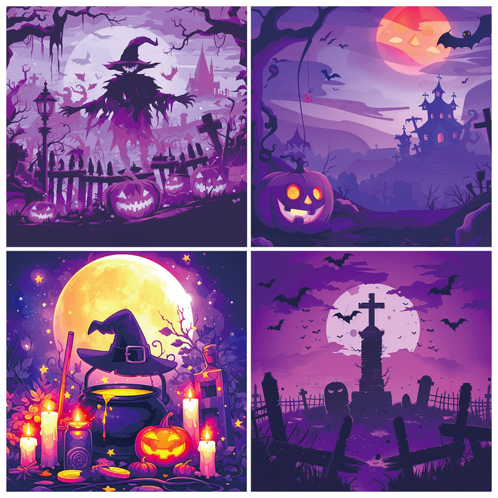 Halloween Ⅱ Scrapbook Paper - 12 Sheets
