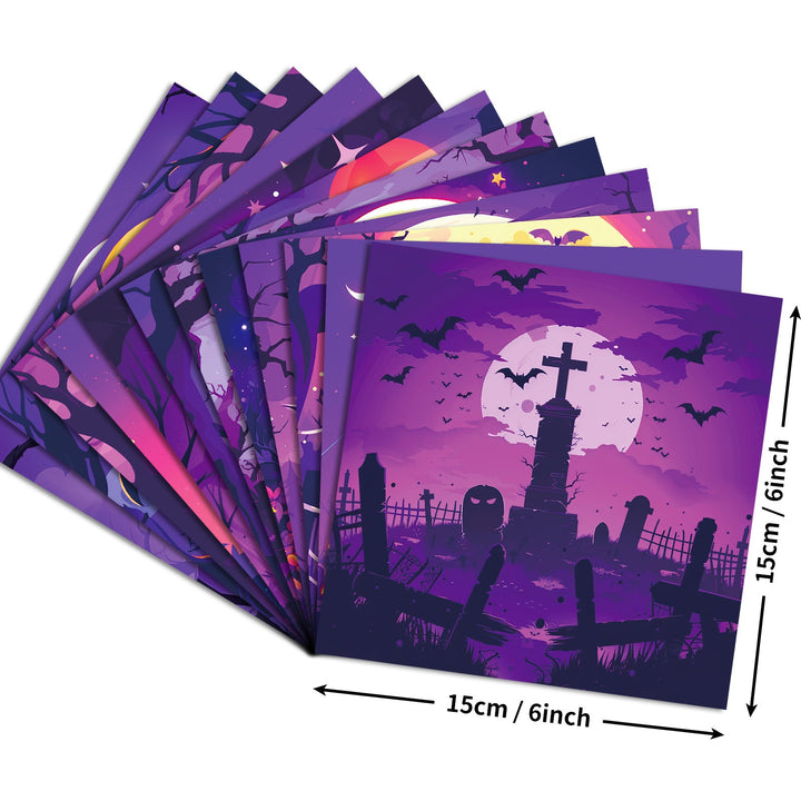 Halloween Ⅱ Scrapbook Paper - 12 Sheets