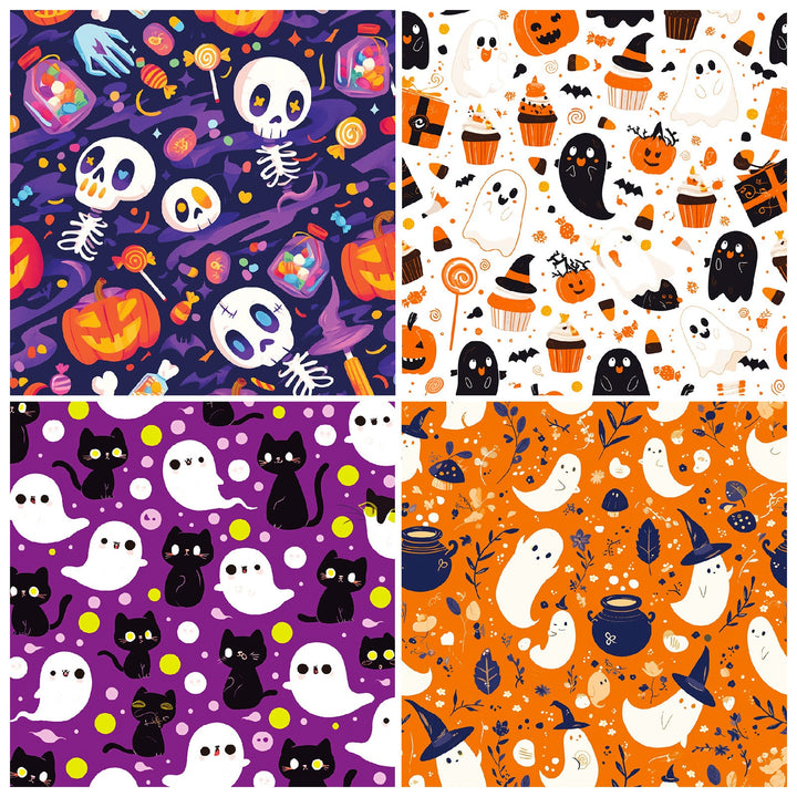 Halloween Ⅰ Scrapbook Paper - 12 Sheets