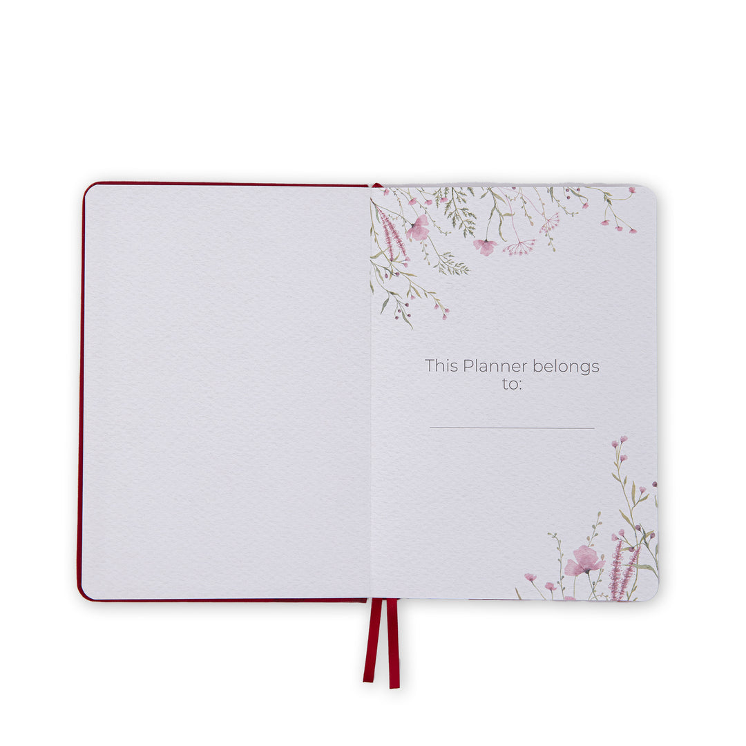 Hand & Flower Dot Grid Notebook - A5