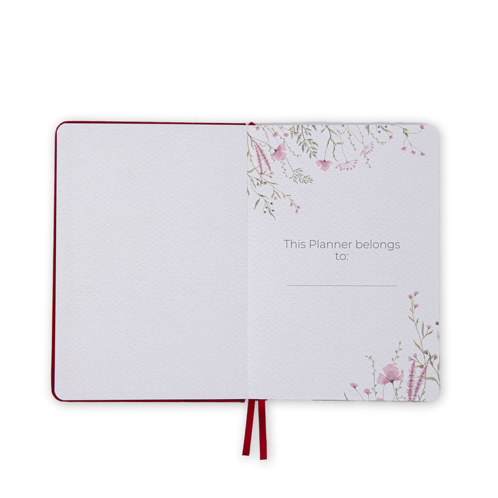 Hand & Flower Dot Grid Notebook - A5