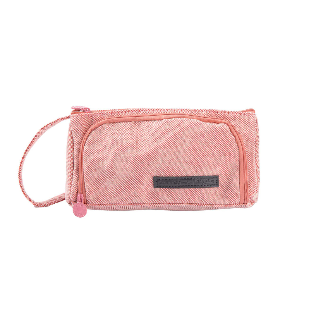 Handheld Pencil Case Large Volume - Peach