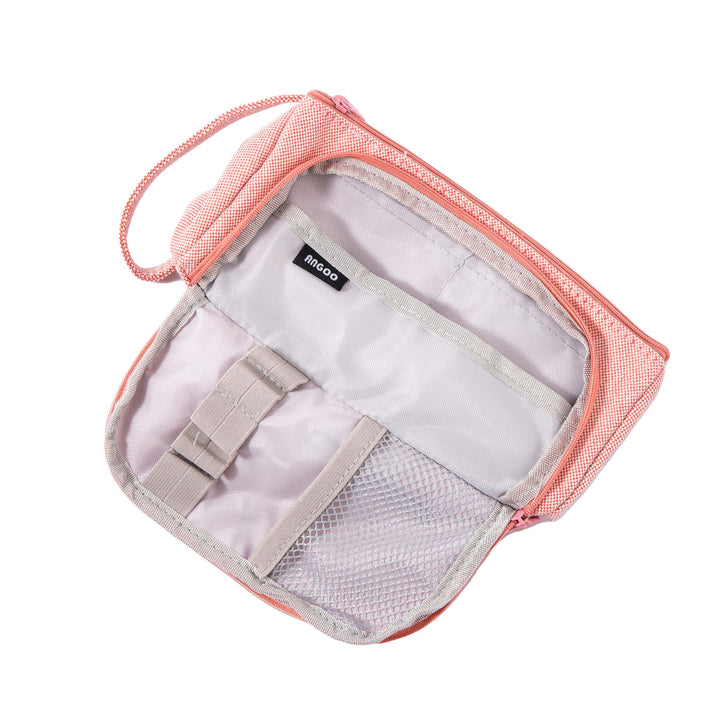 Handheld Pencil Case Large Volume - Peach