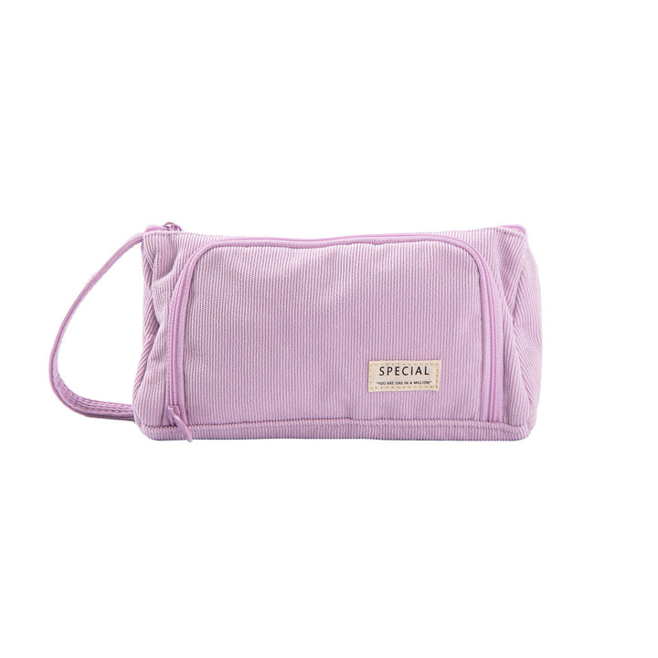 Handheld Pencil Case Large Volume - Purple