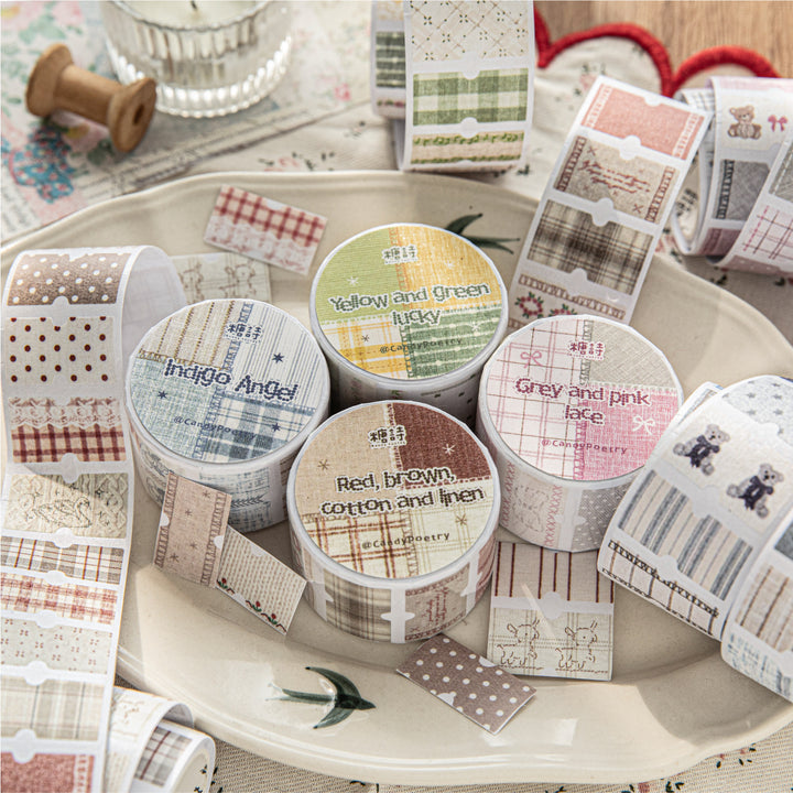 Handmade Fabric Tags Washi Tape