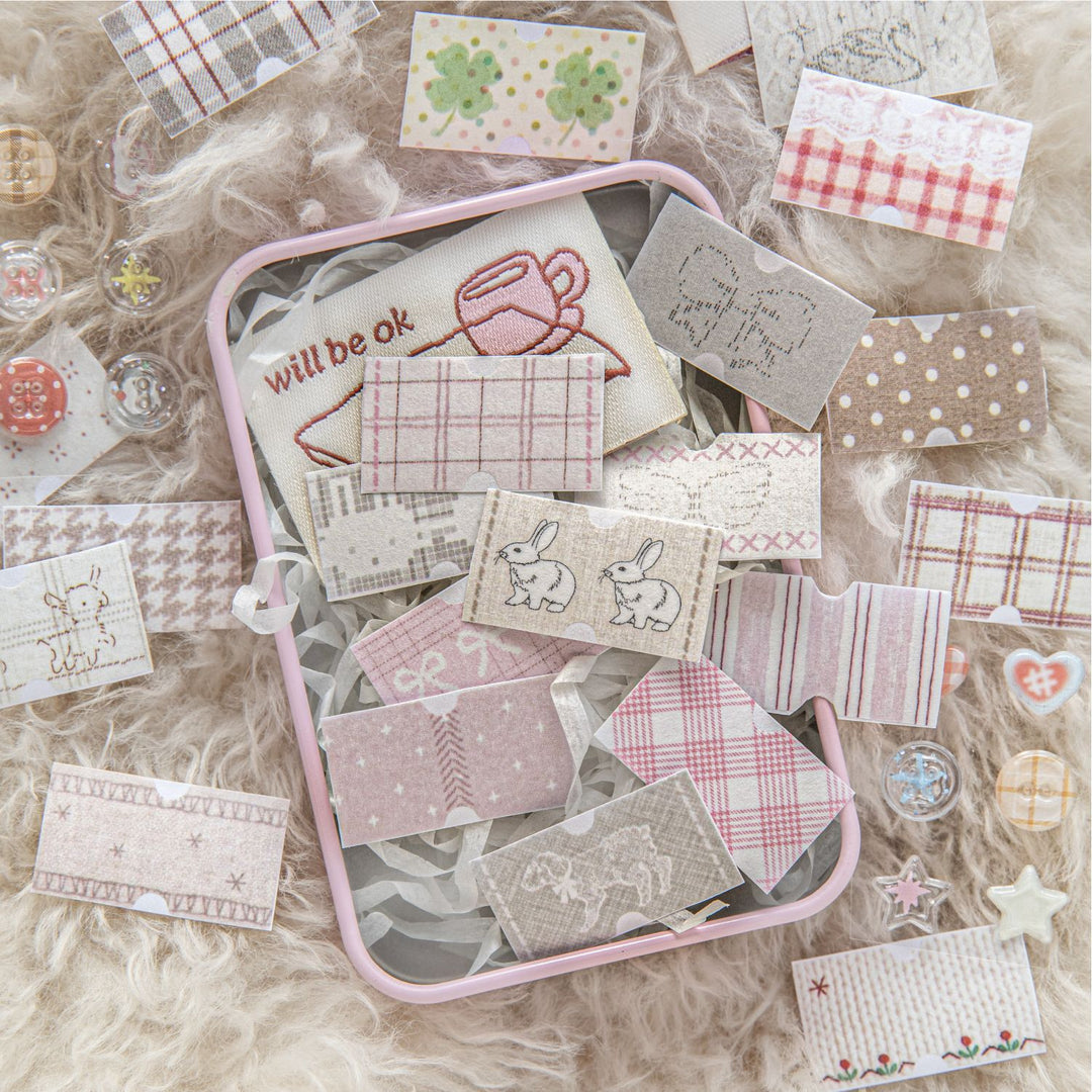 Handmade Fabric Tags Washi Tape