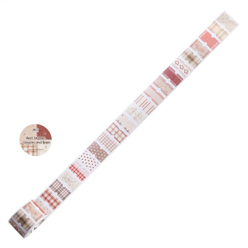 Handmade Fabric Tags Washi Tape