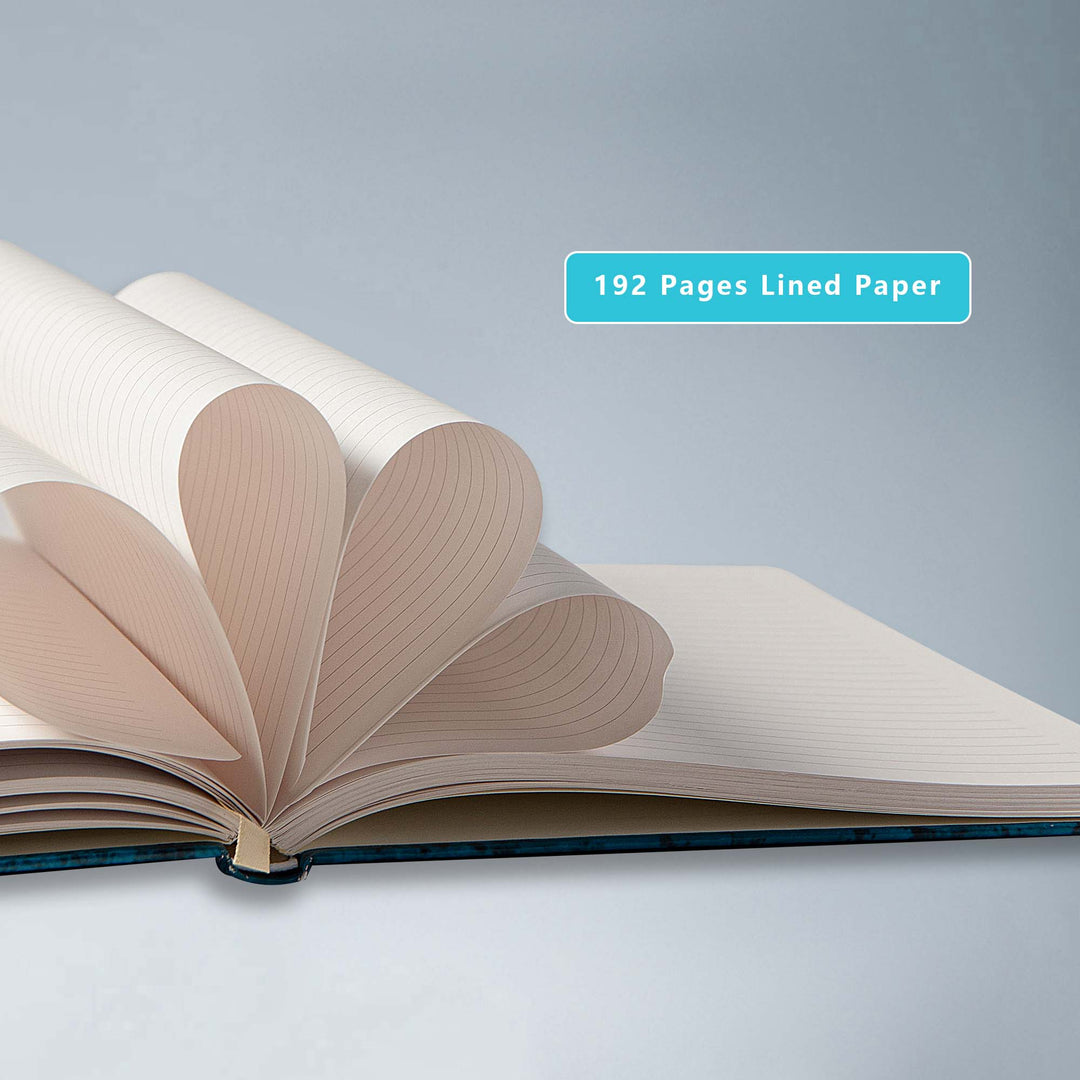 B5 Hardcover 3D Butterfly Notebook - Ruled - Blue