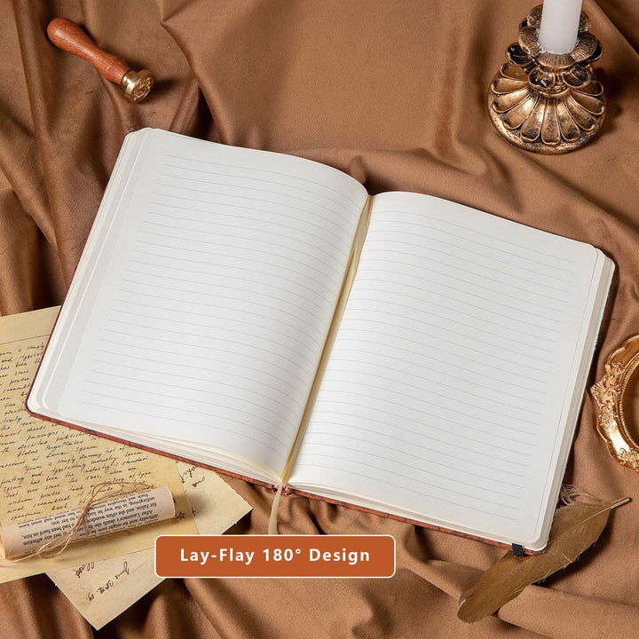 B5 Hardcover 3D Butterfly Notebook - Ruled - Brown