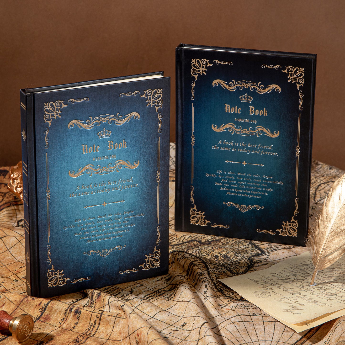 Hardcover Magic Notebook - A5 - Lined - Blue