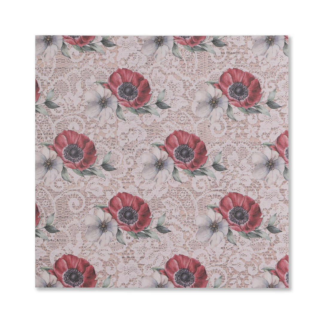 Hydrangea Scrapbook Paper - 12 Sheets