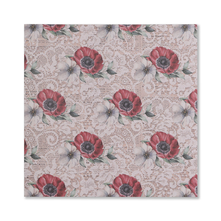 Hydrangea Scrapbook Paper - 12 Sheets