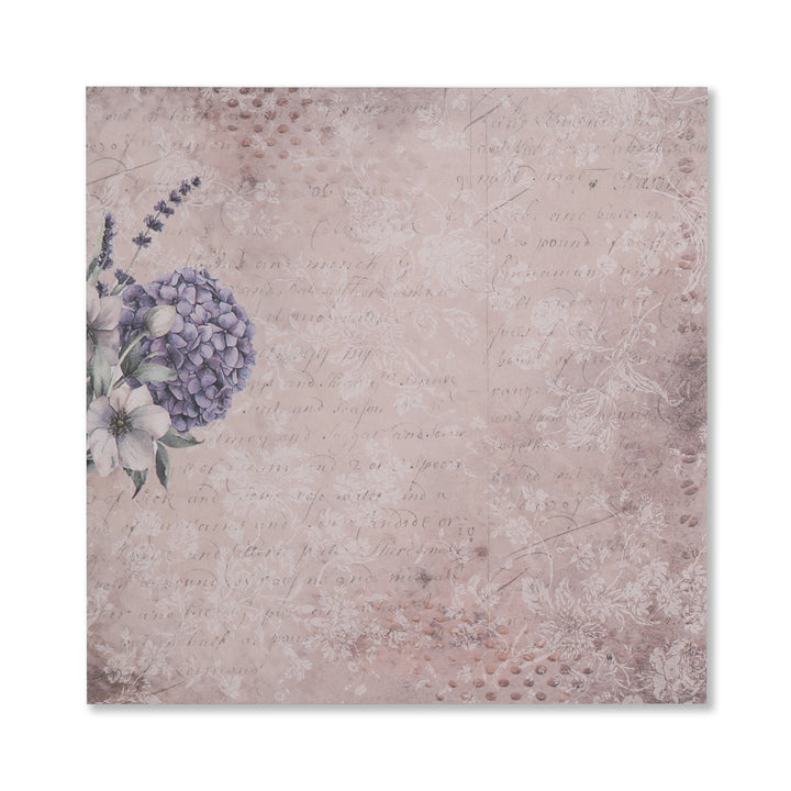 Hydrangea Scrapbook Paper - 12 Sheets