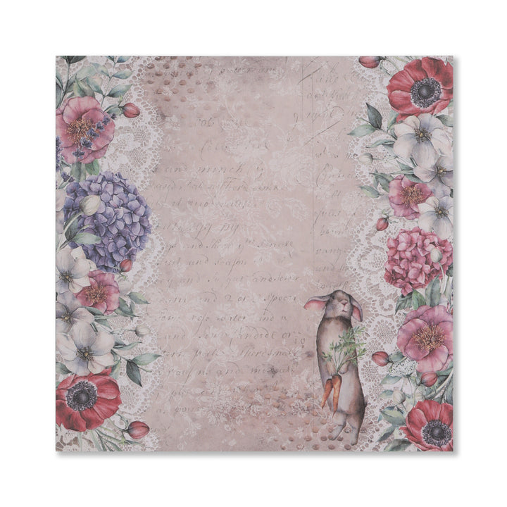 Hydrangea Scrapbook Paper - 12 Sheets