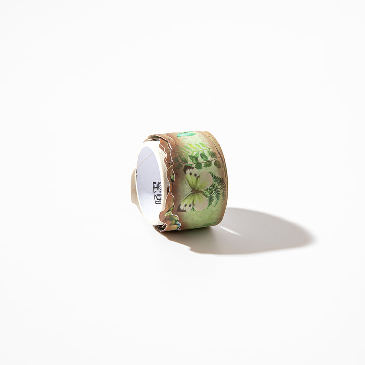 Irregular Edge Butterfly Washi Tape - Green