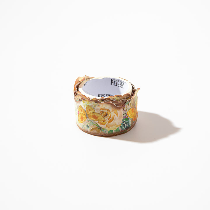 Irregular Edge Butterfly Washi Tape - Yellow