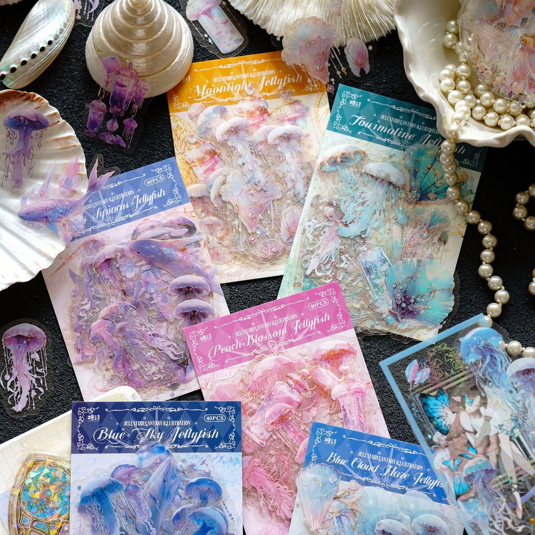 Jellyfish Fantasy Stickers - 240 Pcs