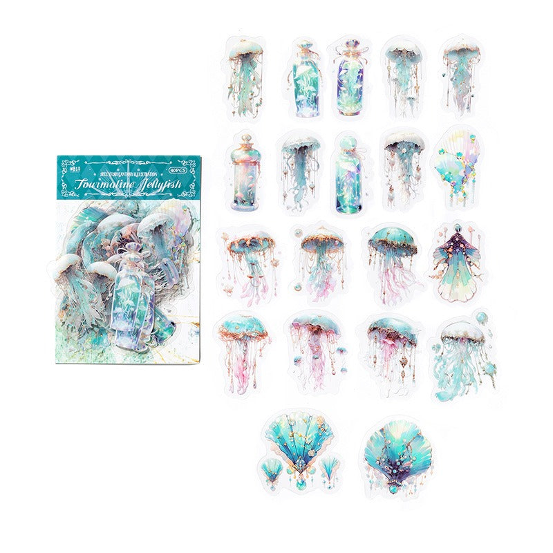 Jellyfish Fantasy Stickers - 240 Pcs