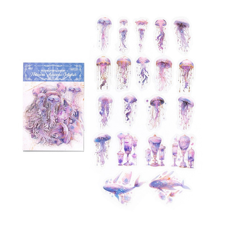 Jellyfish Fantasy Stickers - 240 Pcs