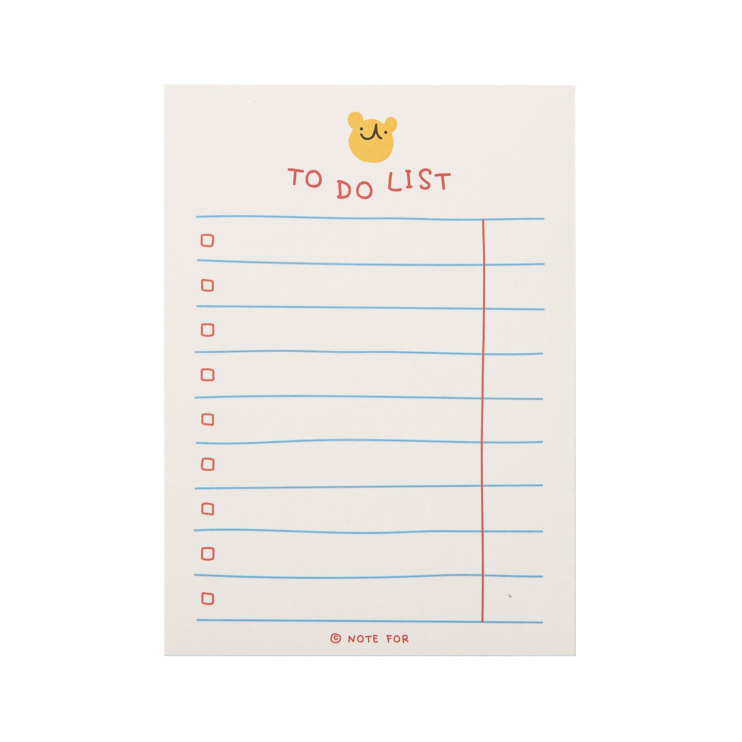 Kawaii To Do List Pad - Bear