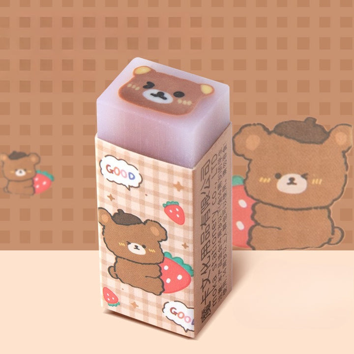 Kawaii Animal &amp; Fruit Sandwich Eraser