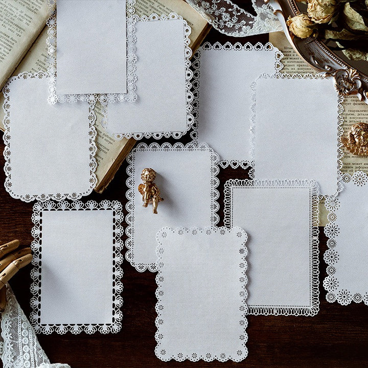 Lace Cut-out Scrapbook Paper - 80 Sheets