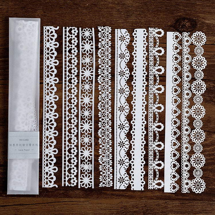 Lace Cut-out Scrapbook Paper - 80 Sheets