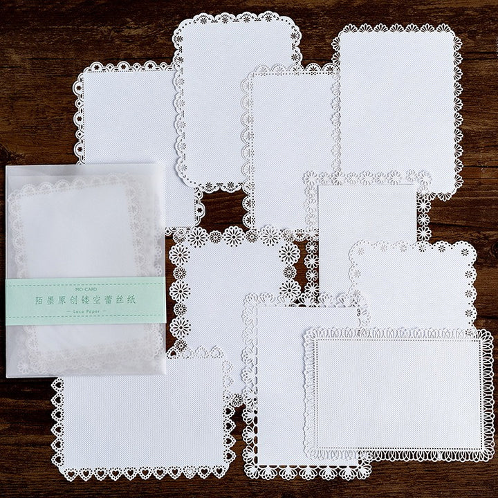 Lace Cut-out Scrapbook Paper - 80 Sheets