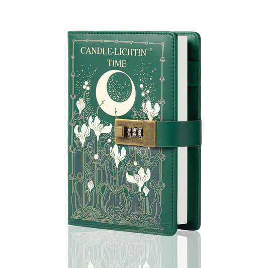 Leather Lock Journal - B6 - Ruled - Candle Lichtin' Time